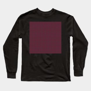 "Just Right" Small Houndstooth by Suzy Hager   Red & Brown Colors Long Sleeve T-Shirt